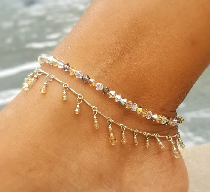 Deluxe Drop Golden Shadows Anklet Shelby's Toe Rings