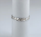 Maile Leaf Ring (Diecut Leaf in sterling silver)