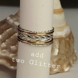 Glitter Ring - Sterling Silver