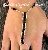 Hand Jewelry - Black Crystal