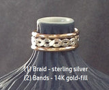 Braid & Classic Bands (choose sterling silver or 14K gold-filled styles)