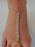 Crystal Swarovski AB Crystal & 14K Gold-Fill Foot Jewel