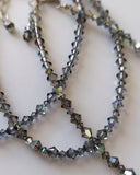 Swarovski™ Crystals Anklet - Black Diamond (sterling silver)