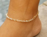 Close up of Golden Shadows Deluxe Anklet