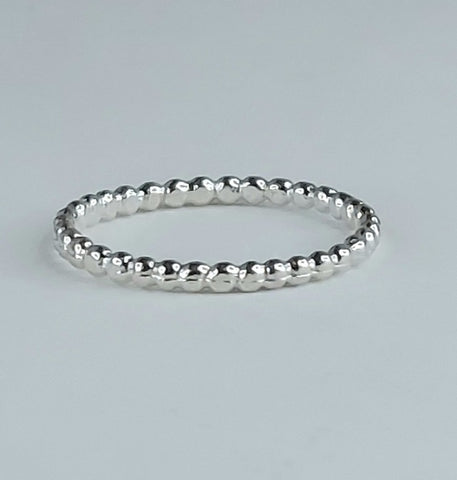 Beaded Berri Ring - Sterling Silver
