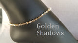 Deluxe Rounds - Swarovski Crystals Golden Shadows Anklet