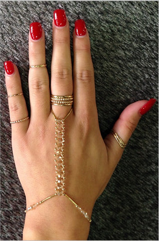 Hand Jewelry - Golden Shadows (light champagne)