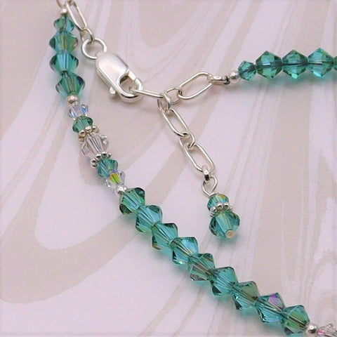 Swarovski™ Crystals Bracelet - Luminous Light Turquoise