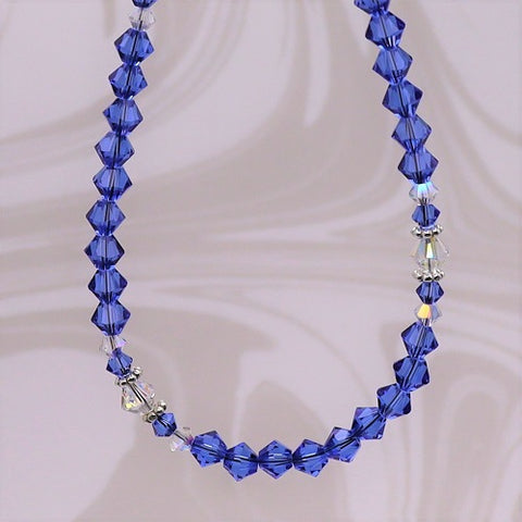 Swarovski™ Crystals Necklace - Sapphire