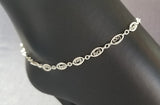 Classic Filigree Anklet / Sterling Silver