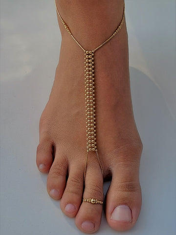 Buy Gold Toe Ring | Gold Toe Rings | 14k Gold Filled Wire Wrap Yoga Coil  Adjustable Toe Ring One Fits Fits All Most (Not Plated) Online at  desertcartINDIA